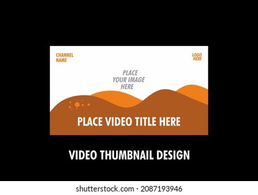 Colorful and flat design of video thumbnail design