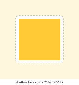 Bunte flache geometrische Formen Aufkleber Vektorillustration