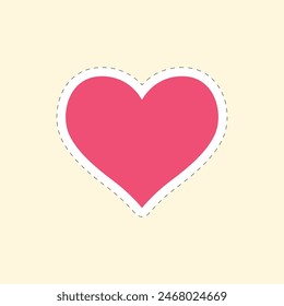 Colorful Flat Geometric Shapes Sticker Vector Illustration