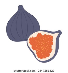 Ícones planos coloridos de frutas suculentas e produtos tropicais exóticos