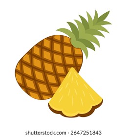 Ícones planos coloridos de frutas suculentas e produtos tropicais exóticos