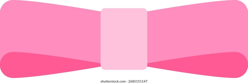 Un lazo de cinta plana de colores