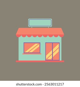 Colorful Flat Semi-Realistic Buildable Store