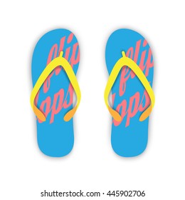 colorful flip flops