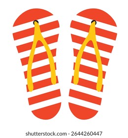 colorful flip flops. summer shoe.