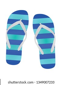 Colorful flip flops. vector illustration