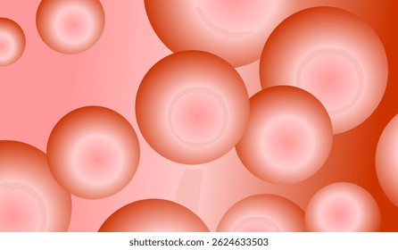 Colorful Floating Soft Balls Background. Pink pearls flying in the sky. Abstract trendy stylish wallpaper background. 3D pink bubble pattern.
