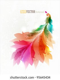 Colorful floral abstract background