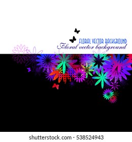 colorful floral abstraction. Vector