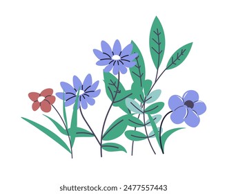 Colorido Arreglo Floral Ilustración Vector