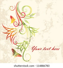 Colorful floral background