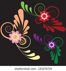Colorful floral background