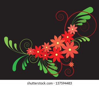 Colorful floral background