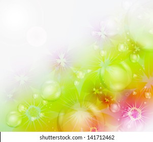 Colorful floral background