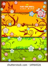 Colorful floral background
