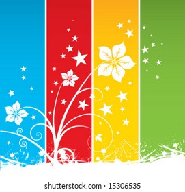 Colorful floral background