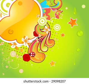 Colorful floral background