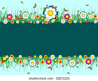 Colorful floral background