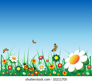 Colorful floral background