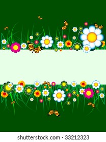 Colorful floral background