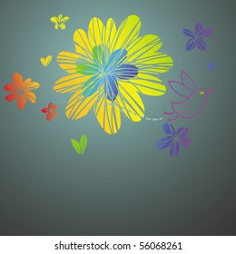 Colorful floral background