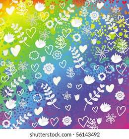 Colorful floral background