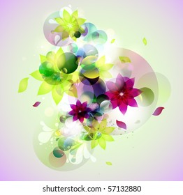 Fondo floral colorido