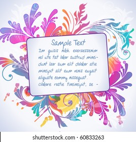 Colorful floral background