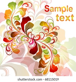Colorful floral background