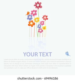 Colorful floral background
