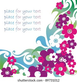 Colorful floral background