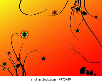 Colorful floral background