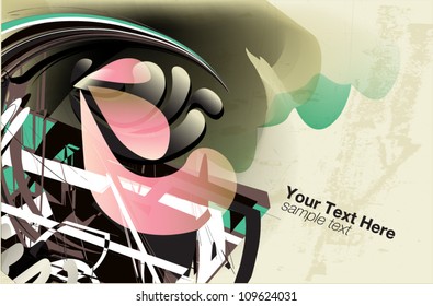 colorful floral background for text