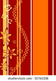 colorful floral background - vector