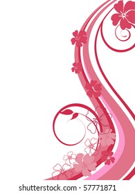 colorful floral background - vector