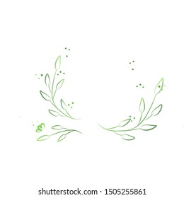 Colorful floral decorative elements. Vector illustration.