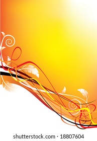colorful floral design in vector