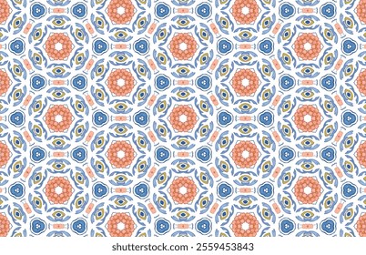 Colorful floral flower Fabric pattern