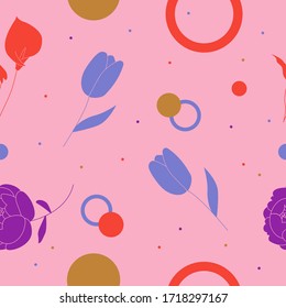 Color floral y geométrico sin fisuras. Ilustración vectorial. Colección Peony. Conjunto botánico de hierbas y hierbas.
Planta y deja iconos mínimos. Fondo del flor