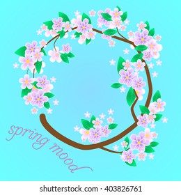 Colorful Floral Greeting card. International Happy Mothers Day with Bunch of Spring Flowers. Womens Day. Holiday background. Beautiful bouquet. Trendy Design Template. Summer mood. Vector illustration