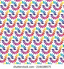 Colorful floral and leaf background