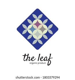 Resumen del concepto de adorno de hoja de logo. Logo floral colorido, elemento de logotipo para plantilla.
