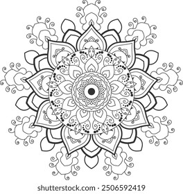 colorful floral mandalas
Lineal mandala background