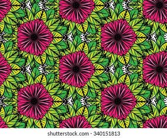 Colorful floral pattern