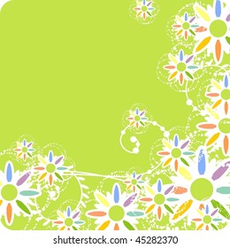 Colorful floral pattern
