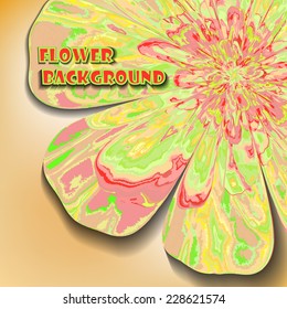 Colorful floral pattern. Abstract design element for web and printed media.