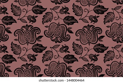Colorful floral pattern. Can be used as background. Vector illustration.