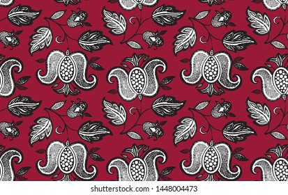 Colorful floral pattern. Can be used as background. Vector illustration.