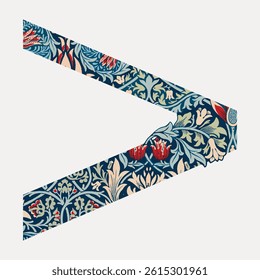 Colorful floral pattern with intricate floral designs. The floral pattern features vibrant flowers and leaves. Perfect for floral-themed decor and designs. Vintage font isolated vector.