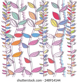colorful floral pattern on white background
